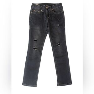 True Religion Rocco Relaxed Skinny Distressed Black Boys (8)